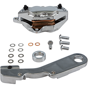 Hawg Halters 4-Piston Caliper - Rear - Chrome RKHTCC548