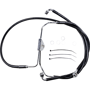 Brake Line - Front - Black - +4" 1741-2510
