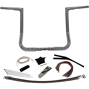 Fat Baggers Inc Handlebar Kit - Flat Top - 14" - Chrome 709114