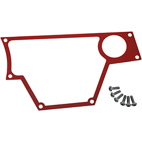 Moose Racing Large Dash Plate - Right - Red - RZR