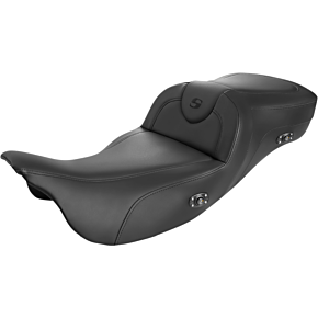 Saddlemen Roadsofa™ Extended Reach Heated Seat - Black/Black Stitching - Without Backrest 808-07B-188HCT