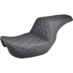 Saddlemen Step Up Seat - Lattice Stitched - Dyna