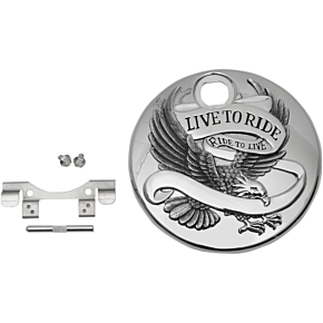 Live to Ride Console Door - Chrome 0703-0741
