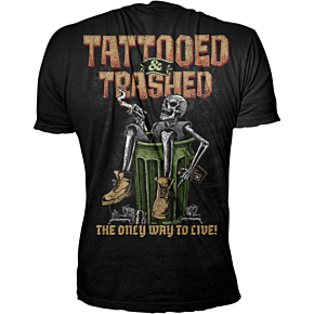 Tattooed & Trashed T-Shirt - Black - 5XL LT20892-5XL