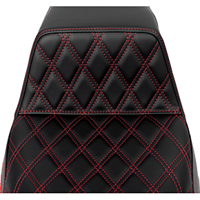 Step-Up Seat - Front Lattice Stitch - Red Stitch - FLH/FLT '08-'23 808-07B-17204