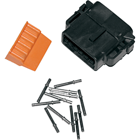 Deutsch Dtm 12-pin Black Plug W/12 Trmnls/wdglk Hd74119-98bk