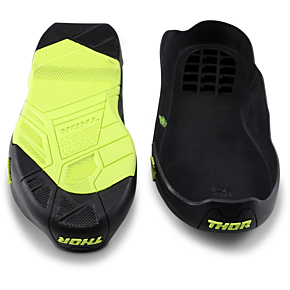Radial Boots Replacement Outsoles - Black/Yellow Fluorescent - Size 7-8 3430-0901