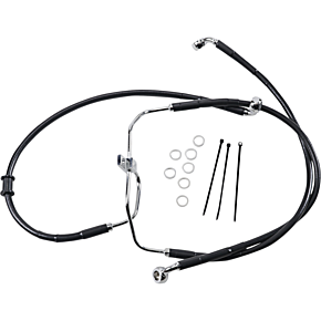 Brake Line - Front - Black - +2" - FXDF '08-'17 1741-2907