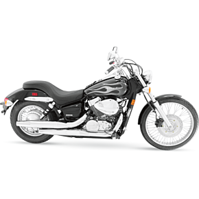 Seat - Vintage - Wide - Touring - With Driver Backrest - Two-Piece - Smooth - Black - Spirit 750 79471