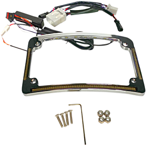 Custom Dynamics All in One License Plate Frame - Chrome TF05-HD-C