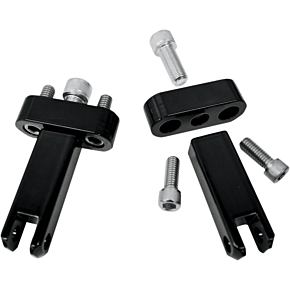 Drag Specialties Passenger Peg Mounts - Black 1620-1046