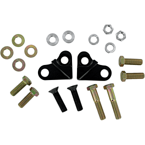 La Choppers Rear Lowering Kit - Black Powder Coated - Lowers 1.5" - '85-'96 FL LA-7500-02