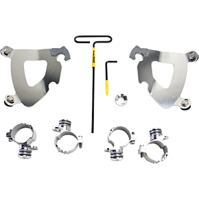 Memphis Shades Gauntlet Mounting Kit - Polished - XL883 MEK2002