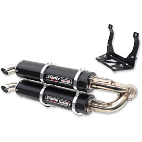 Stage 5 Slip-On Dual Muffler - Black TR-4160S-BK