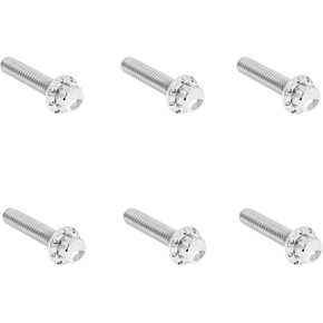Bolt Kit - Clutch Cover - Titanium - 12-Point - M8 Gen 2 - Polished 300-700