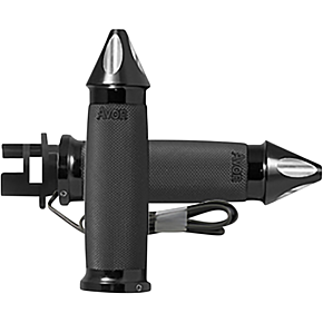 Grips - Heated - Custom Contour - Spike - Indian - Black MT-IN-CC-86-S-H