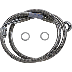 Brake Line - +8" - Stainless Steel - '18-'22 Softail 1741-5828