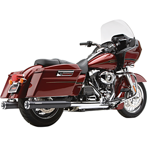 Cobra RPT 3" Mufflers - Black - '95-'16 Bagger 6070RB