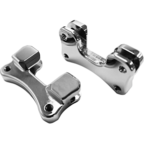 Drag Specialties Fender-To-Fork Adapters - Chrome 1410-0095