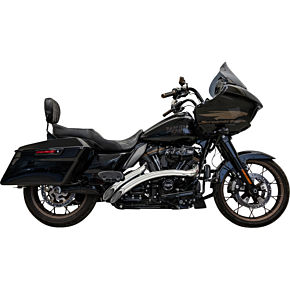Sweeper Radial Exhaust System with Heat Shields - Chrome 1F21F