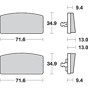 HF Brake Pads - R60/7 520HF