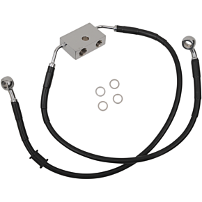 Brake Line - Front - +2" - Black - XL 1741-5289