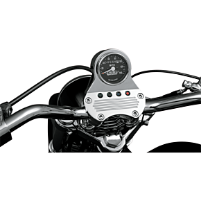 2.4" MPH Mini LED Mechanical Speedometer/Indicators - Chrome Housing - Black Face - 2:1 DS-244131