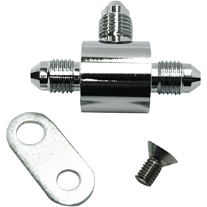 T-Block with Bracket - AN3 - Chrome 1703-982