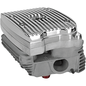 Custom Cycle Engineering Rocker Cover - Finned - Polished - EVO CCE5833