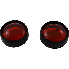 Custom Dynamics Bullet Signal Lenses - Black/Red PB-B-BEZ-BR