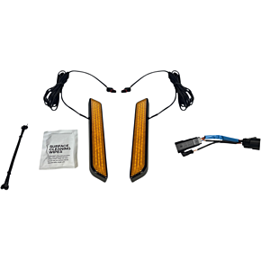 Custom Dynamics LED Fork Light - Amber - Black CD-FORK-SS8-AB