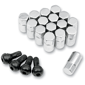 Moose Racing Lug Nut - 12 mm X 1.25 - Chrome - 16 Pack