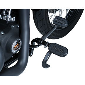 Kuryakyn Heavy Switchblade Peg - Black - With Adapter