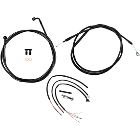 Cable Kit - 18" - 20" Ape Hanger Handlebars - Midnight LA-8153KT2-19M