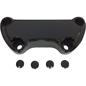Handlebar Clamp - Scalloped - Black 0603-0812
