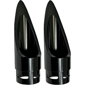 Exhaust Tip - Black - Scalloped BA-1100-01B