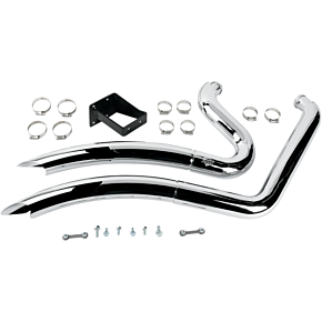 Chrome Big Radius Exhaust 26037