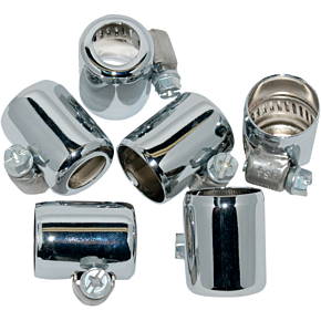 Chrome 3/8" Id Hose Clamps 6-pk