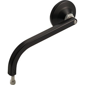 No. 2 Standard 2-1/4" Round Mirror - Black - Left 03-052-1L