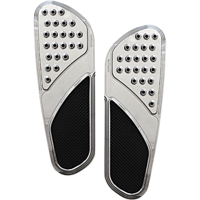 Accutronix Front Floorboards - Chrome w/ Rubber Inserts FBF01-DVC