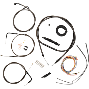La Choppers Cable Kit - 12" - 14" Ape Hanger Handlebars - Midnight LA-8230KT2-13M