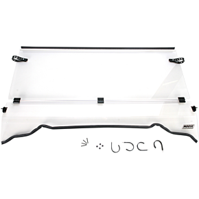 Moose Racing Full Folding Windshield - Ranger
