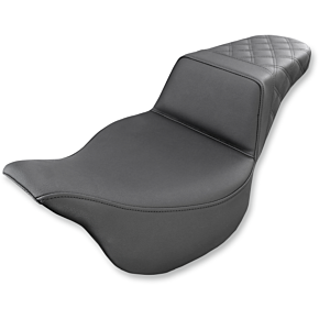 Saddlemen Step Up Seat - Rear Lattice Stitched - FLH
