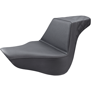 Step Up Seat - Passenger Lattice Stitched - Black