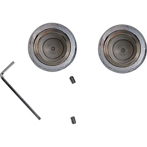 Axle Caps - Chrome - Front 0309-0217