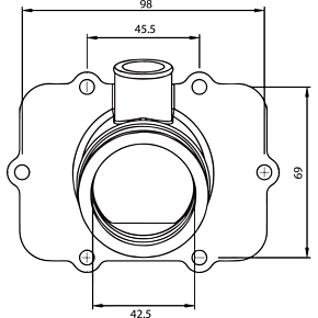 Kimpex Carburetor Flange - Ski-Doo 301724