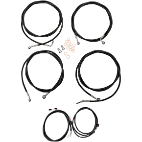 La Choppers Cable Kit - Mini Ape Hanger Handlebars - Black LA-8054KT3-08B
