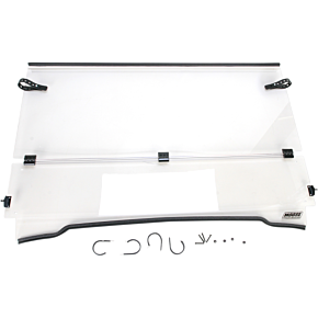 Moose Racing Full Folding Windshield - Mule