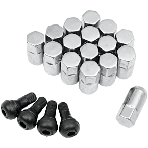 Moose Racing Lug Nut - 3/8" - Chrome - 16 Pack