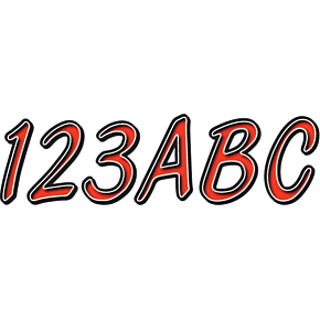 I.D. Sticker Kit - 300 Series - Red Gradation REBKG400